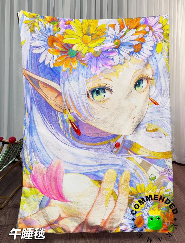 【海外代購】皇呱 《勇者精靈Cp》葬送的芙莉蓮裝飾畫 午睡毯 地毯 