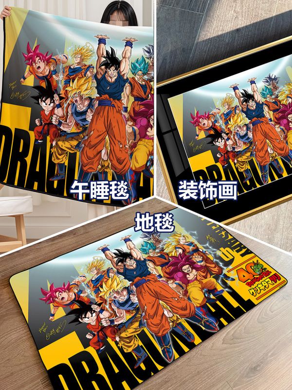 【海外代購】千鳥社 《七龍珠40週年》 龍珠40週年孫悟空超級賽亞人鳥山明野澤雅子簽名午睡毯地毯裝飾畫