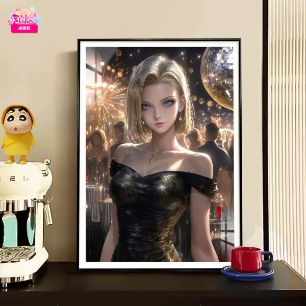 【海外代購】阿喵畫社 黑金晚宴 18號 8k主題高清裝飾畫 冰箱貼 