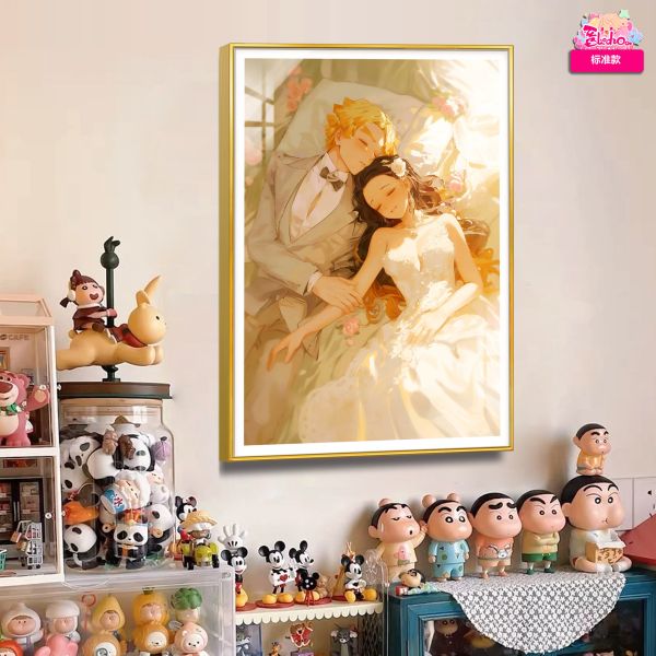【海外代購】阿喵畫社 鬼滅之刃 婚紗 善逸祢豆子 8k超大高清裝飾畫 