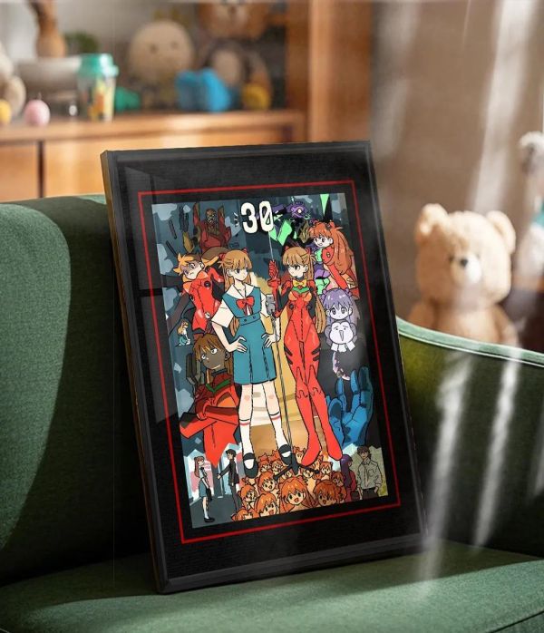 【海外代購】千鳥社 《EVA30週年插畫》新世紀福音戰士午睡毯地毯裝飾畫 