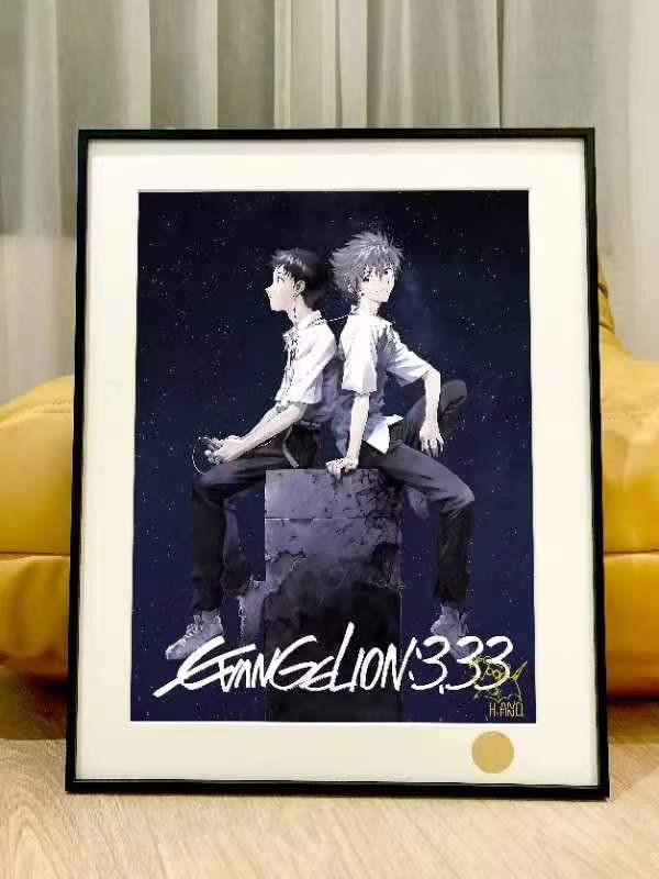 【海外代購】星空《碇真嗣渚薰》新世紀福音戰士eva明日香初號機裝飾畫 