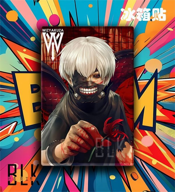 【海外代購】巴洛克 《彼岸花金木研》東京食屍鬼裝飾畫冰箱貼 