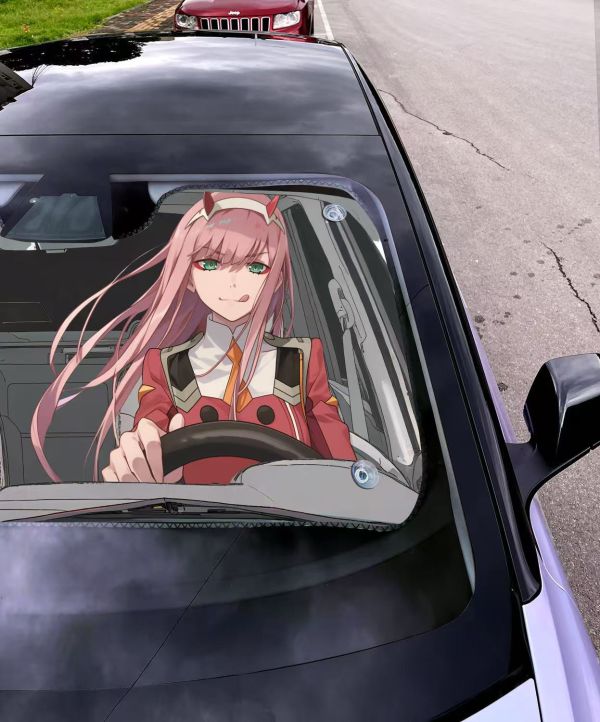 【海外代購】千鳥社 《汽車前擋遮陽－零二》 夏季汽車遮陽防曬前擋開車二次元零二02DARLING FRANXX國家隊 