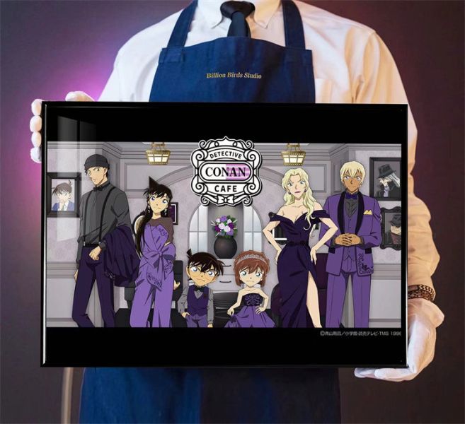 【海外代購】千鳥社 名偵探柯南 柯南 咖啡店 灰原哀 小蘭 畫 