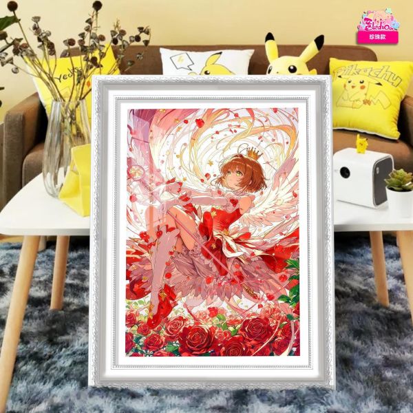 【海外代購】阿喵畫社 花海 魔卡少女櫻 珍珠款館藏級8k精裱畫 牆面掛毯 床頭地墊  冰箱貼 