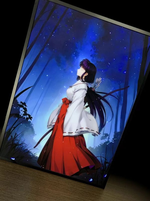 【海外代購】萌萌匠 犬夜叉桔梗燈飾畫二次元週邊掛畫禮物 