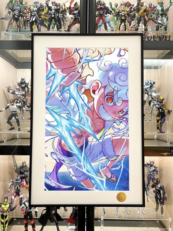 【海外代購】星空 《閃電尼卡》onepiece海賊王luffy路飛五檔太陽神遊戲動漫裝飾畫 