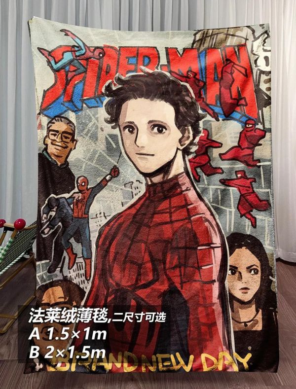 【海外代購】千鳥社 《蜘蛛俠Brand New Day》鋼鐵俠午睡毯地毯裝飾畫 午睡毯 地毯 