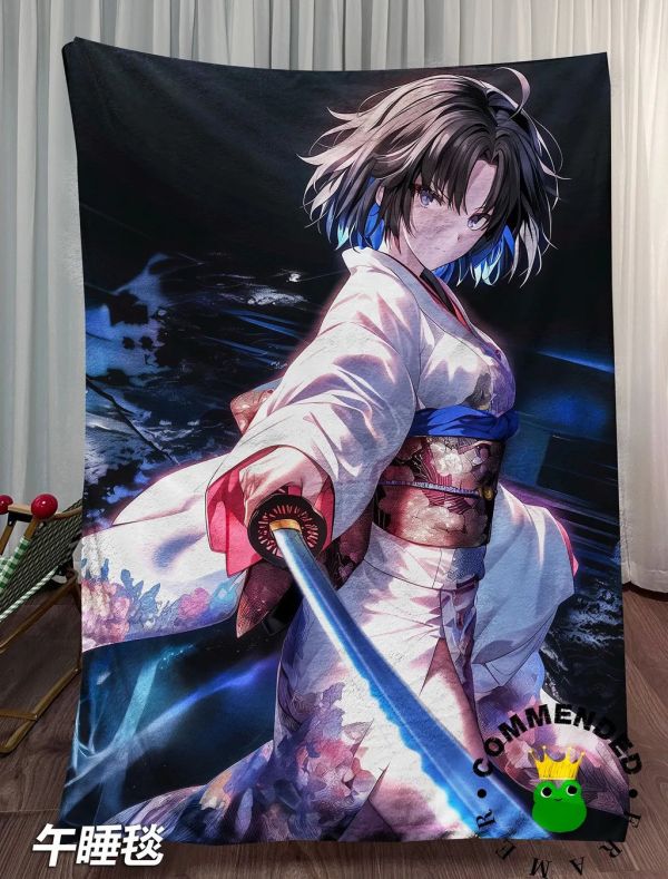 【海外代購】皇呱《和服拔刀兩儀式》空之境界兩儀家繼承人裝飾畫 午睡毯  地毯 
