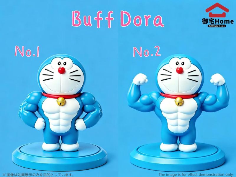 【預定】禦宅Home 反差藝術系列 愛健身的藍胖子 肌肉多啦 