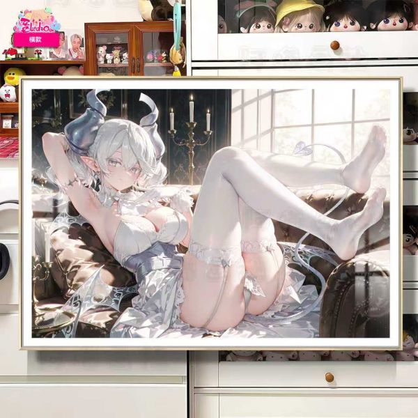 【海外代購】阿喵畫社 白絲 銀色之城拉比林斯 8k主題高清裝飾畫 