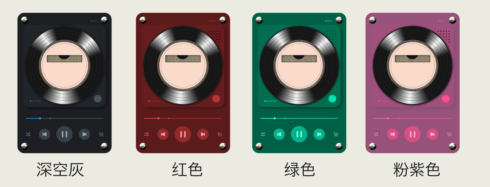 【海外代購】萌萌匠 音樂旋轉唱片 吧唧託我推谷美 桌面擺件 