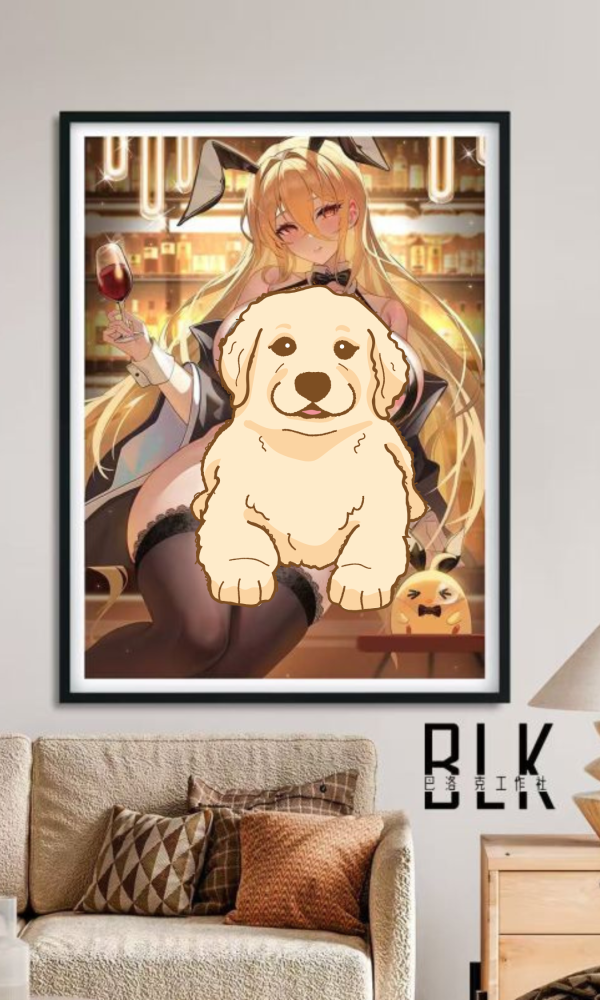 【海外代購】巴洛克 碧藍航線 怨仇 高清動漫裝飾畫 