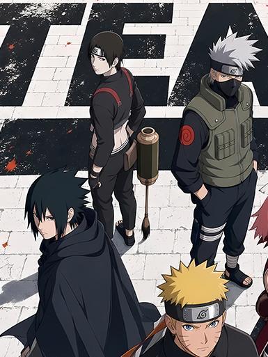 【海外代購】巴洛克 《七班》卡卡西鳴人宇智波鼬斑火影忍者Naruto動漫裝飾畫 