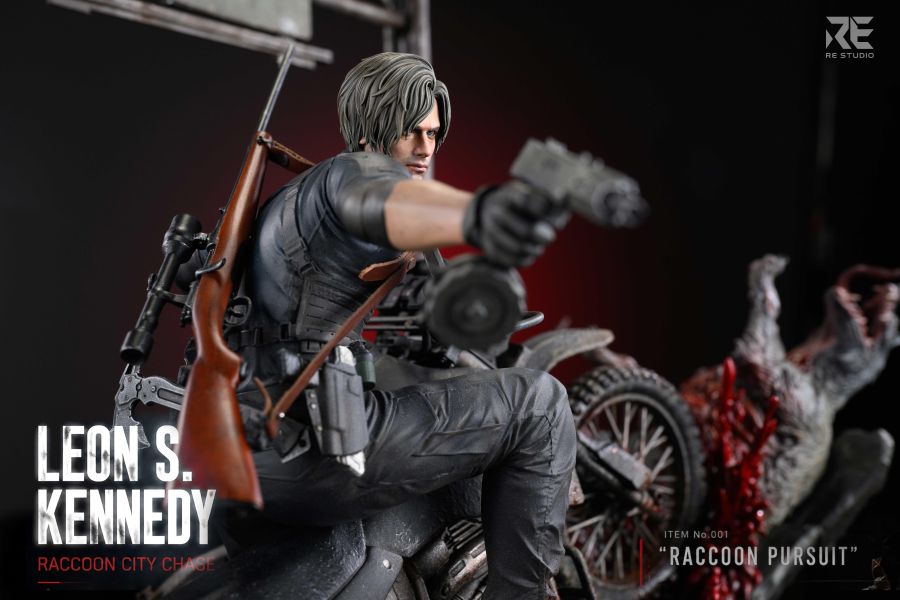 【實物預定】RE Resident Evil Requiem Leon S. Kennedy: Raccoon City Chase 里昂浣熊市追逐戰 · 高速公路末日場景雕像 