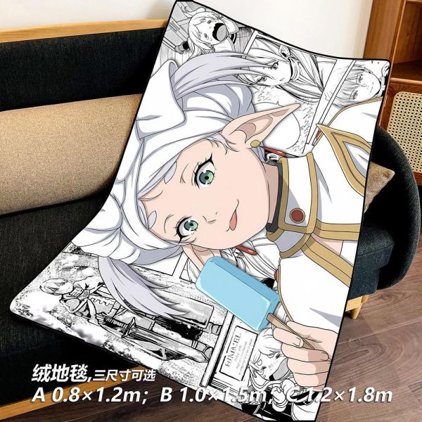 【海外代購】千鳥社 《芙莉蓮吃冰棒》 葬送的芙莉蓮Frieren吃冰棒精靈魔法使午睡毯地毯裝飾畫 
