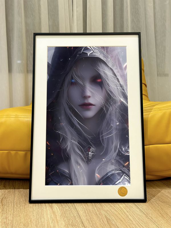 【海外代購】星空  《風行者》希瓦娜斯黑暗女王艾澤拉斯魔獸世界魔獸爭霸裝飾畫 