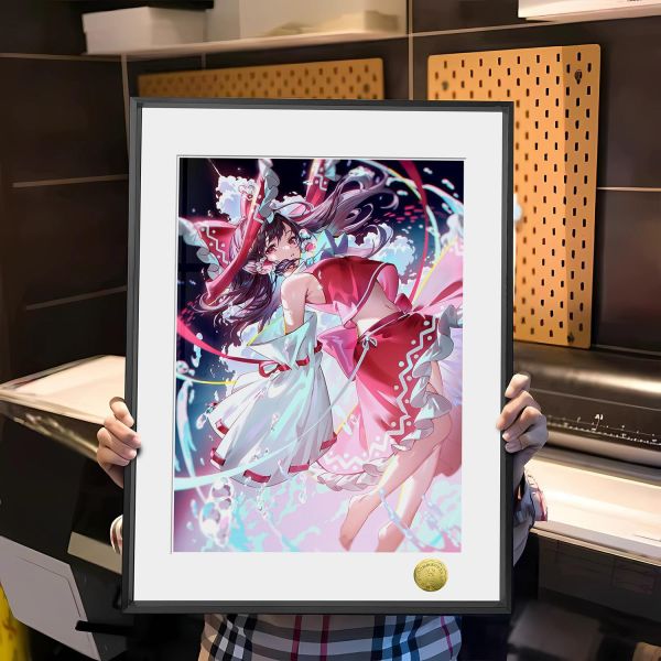 【海外代購】皇呱 《巫女博麗靈夢》 東方Project博麗靈夢幻想鄉下博麗神社的現有巫女週邊裝飾畫 午睡毯 地毯 