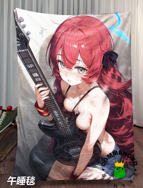 【海外代購】皇呱 《棗伊呂波》 蔚藍檔案歌赫娜學院二年級學生棗伊呂波同人周邊裝飾畫 午睡毯 地毯 