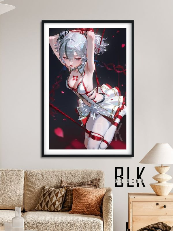 【海外代購】巴洛克 《椿》鳴潮Camellya花女秧秧白芷裝飾畫冰箱貼 