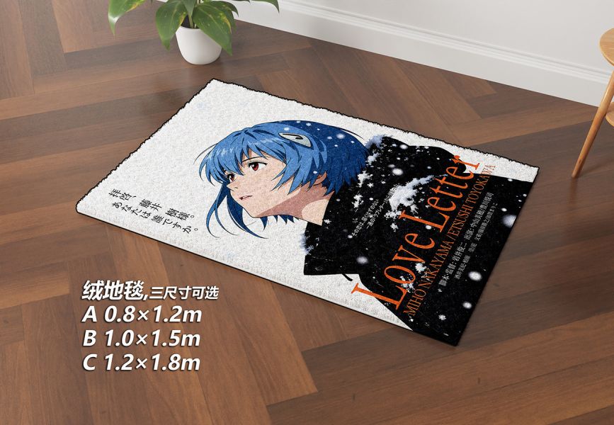 【海外代購】千鳥社 《情書 綾波麗》 新世紀福音戰士綾波麗情書岩井俊二EVA午睡毯地毯裝飾畫 