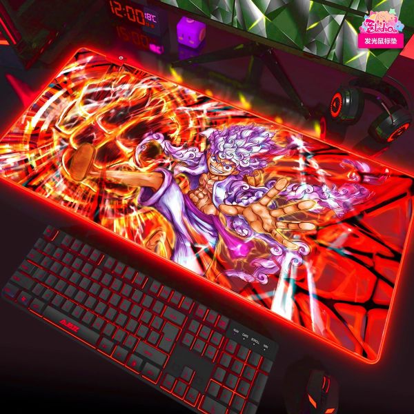 【海外代購】阿喵畫社 五檔 太陽神尼卡路飛爆炸巨拳 海賊王新品異形套組裝飾畫 床頭地墊 發光滑鼠墊 冰箱貼 