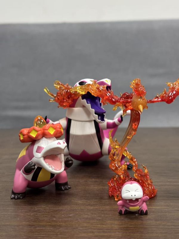 【預定】摸魚 骨紋巨聲鱷進化組(禦三家系列火系第二彈)