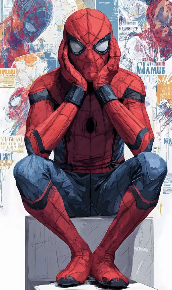 【海外代購】H2 《塗鴉蜘蛛人》漫威彼得帕克Spider Man裝飾畫 