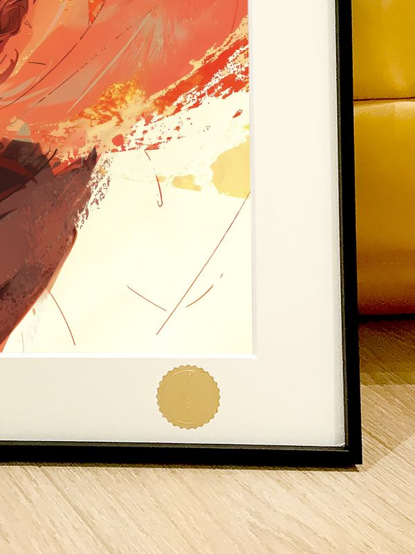 【海外代購】星空 《紅色炎柱》煉獄杏壽郎狛治戀雪鬼滅之刃無限城篇猗窩座動漫裝飾畫 