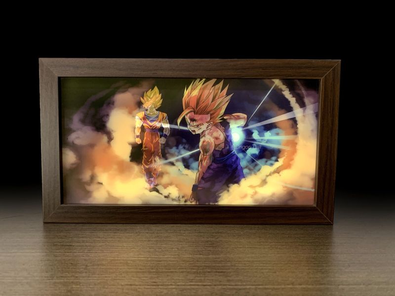 【海外代購】神秘畫廊 黑科技光導父子波裝飾畫 