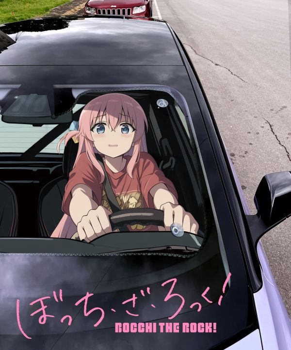 【海外代購】千鳥社  《汽車前擋遮陽－結束樂團》夏季汽車遮陽防曬前擋開車二次元孤獨搖滾結束樂團後藤獨喜多山田涼虹夏 