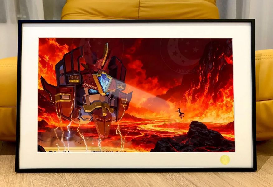 【海外代購】星空 《魔動王》光能使者遙大地加斯拉比裝飾畫 