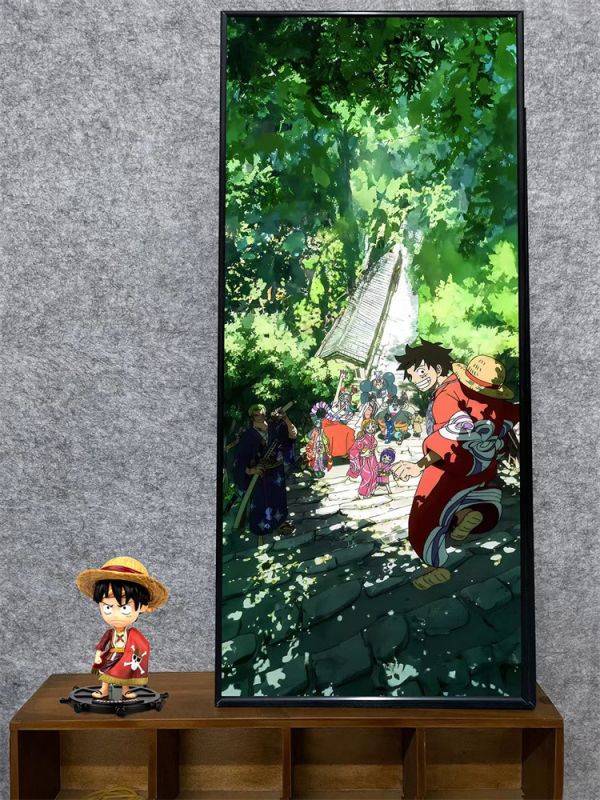 【海外代購】千鳥社 海賊王 OP封面路飛索隆娜美香克斯裝飾畫 