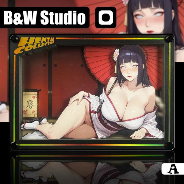 【海外代購】黑白畫映 B&W Studio AI Creator系列桌面裝飾卡磚第十八彈 日向雛田 