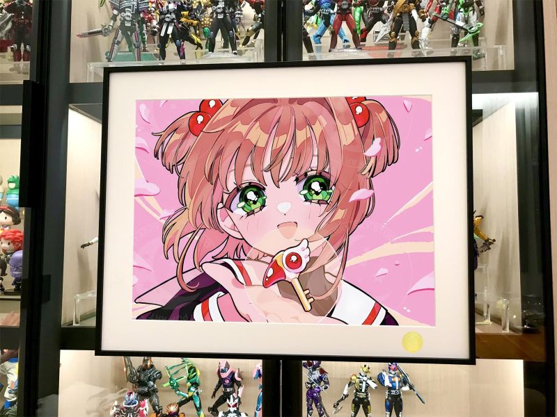 【海外代購】星空 《魔法鑰匙》庫洛牌知世魔卡少女櫻小可百變小櫻木之本櫻魔法使動漫裝飾畫 