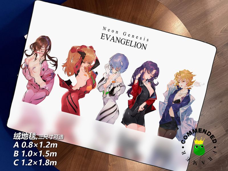 【海外代購】皇呱 《EVA女主角》新世紀福音戰士綾波麗、明日香、葛城美里、赤木律子、真希波週邊裝飾畫 