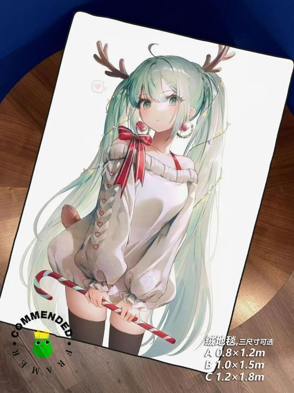 【海外代購】皇呱 《小鹿初音》初音未來裝飾畫 午睡毯 地毯 