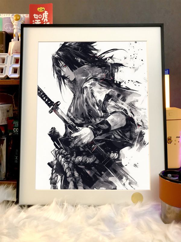 【海外代購】星空 《水墨火影系列》鳴人佐助雛田小櫻NARUTO仙人宇智波須佐火影忍者動漫裝飾畫 