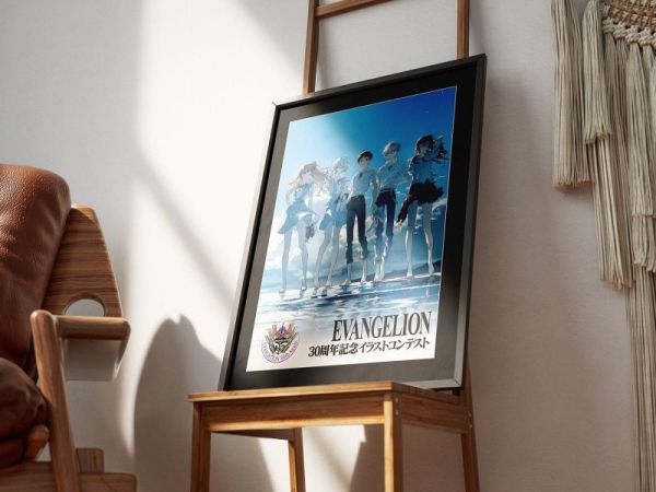 【海外代購】千鳥社《EVA30週年合影》新世紀福音戰士午睡毯地毯裝飾畫 