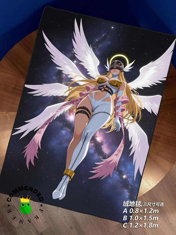 【海外代購】皇呱 《白妙武裝聖天女》數碼暴龍裝飾畫 午睡毯  地毯 