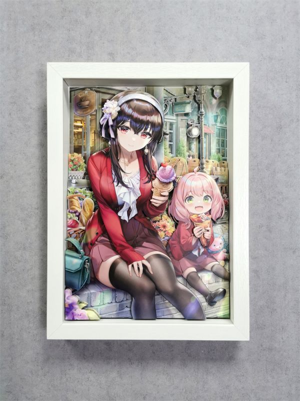 【海外代購】【46*34CM】醉猴組 間諜過家家約爾 阿尼亞 立體裝飾畫 01 