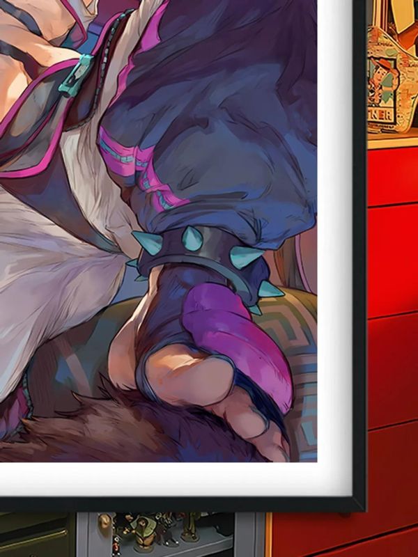 【海外代購】巴洛克《韓蛛莉》Han Juri街頭霸王裝飾畫冰箱貼 