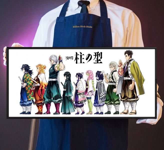 【海外代購】千鳥社 《柱の型》鬼滅之刃無限城九柱富岡義勇霞柱蝴蝶忍炎柱杏壽郎滑鼠墊裝飾畫 