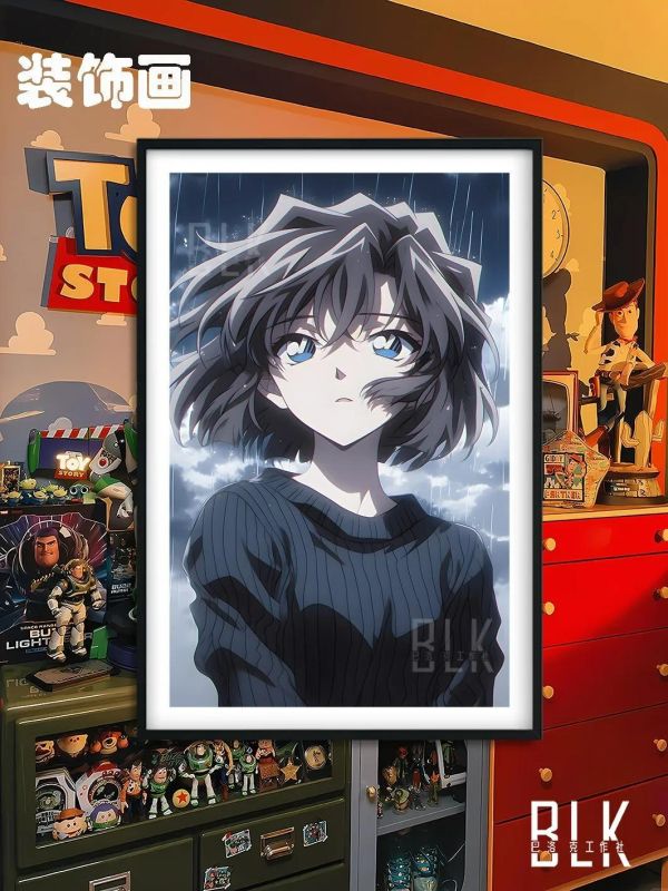 【海外代購】巴洛克 《雨夜灰原哀》名偵探柯南裝飾畫冰箱貼 