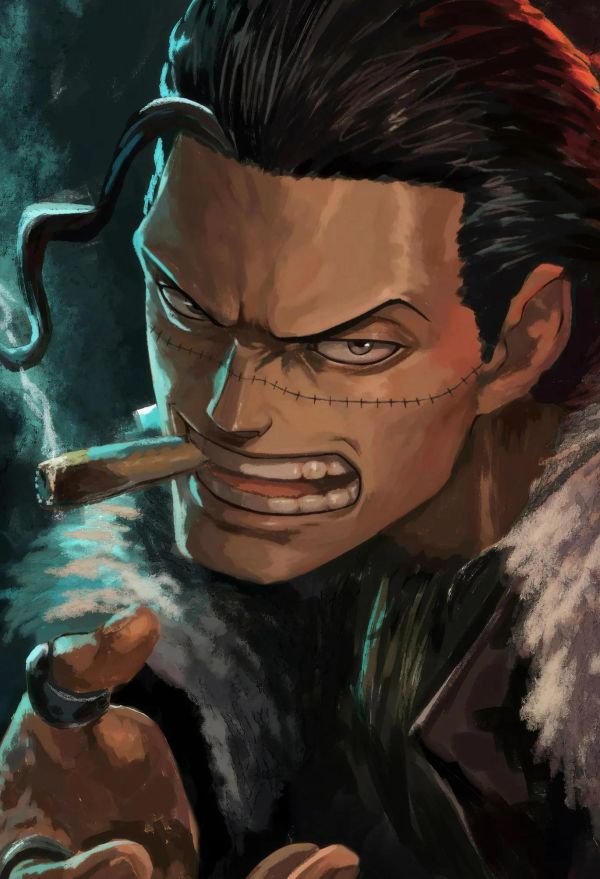 【海外代購】H2 《克洛克達爾》海賊王七武海老沙十字公會四皇路飛索隆動漫裝飾畫 