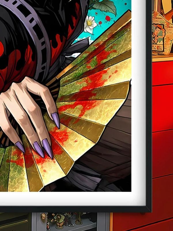 【海外代購】巴洛克《童魔》鬼滅之刃猗窩座無限城篇裝飾畫冰箱貼 