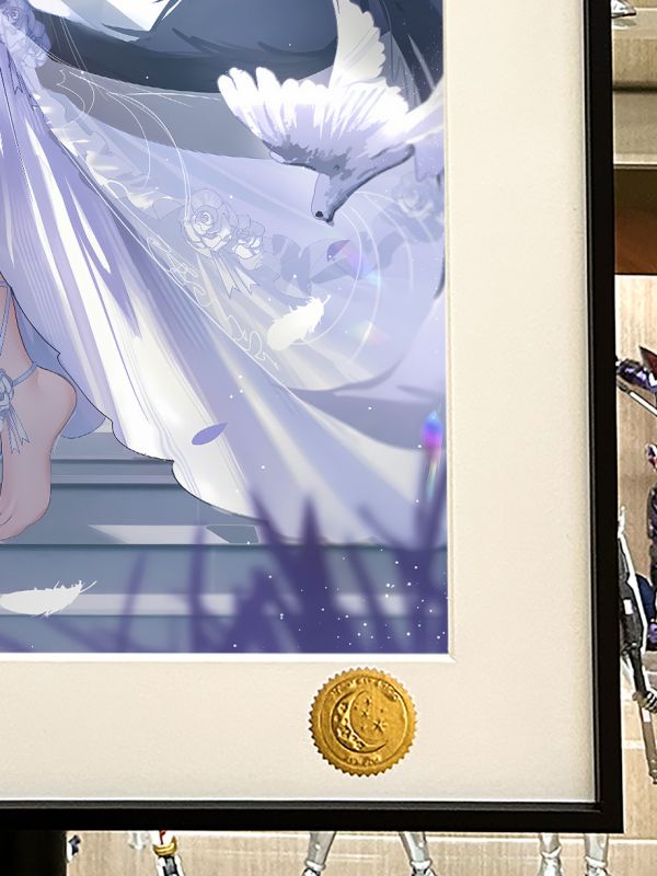 【海外代購】星空 《婚禮武藏》信濃碧藍航線Musashi遊戲動畫裝潢畫 
