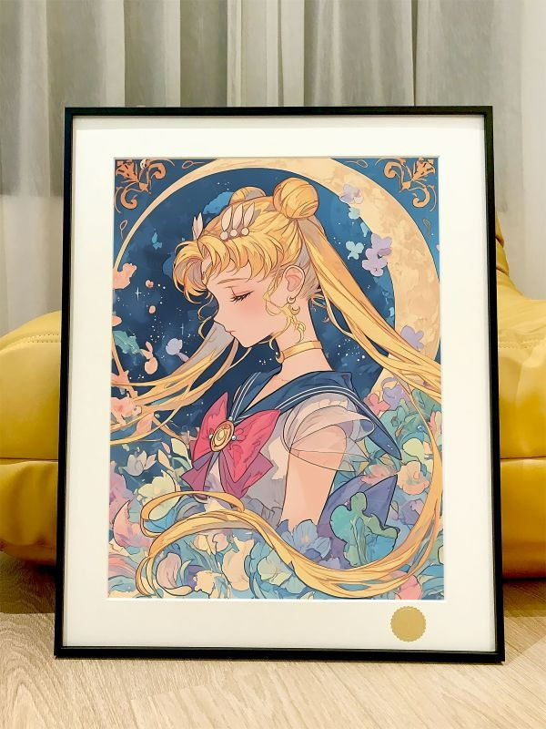 【海外代購】星空 《炫彩水兵月》美少女戰士月野兔水手月亮裝飾畫 
