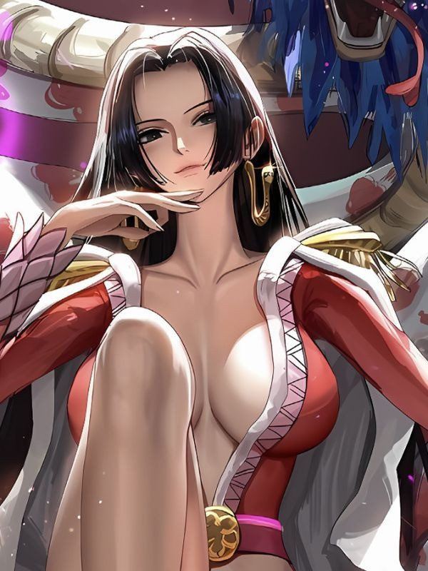 【海外代購】星空 《坐姿女帝》海賊王op波雅漢庫克蛇姬裝飾畫 
